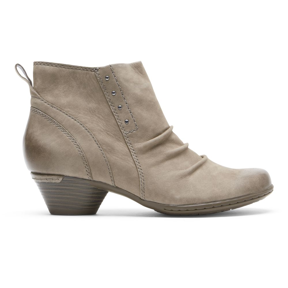 Botins Rockport Cobb Hill Laurel Riveted Senhora - Caqui ( 807-HRYQNL )